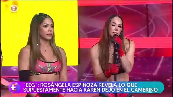 Rosángela insinúa hechos “raros” en camerino de Karen Dejo/ América TV