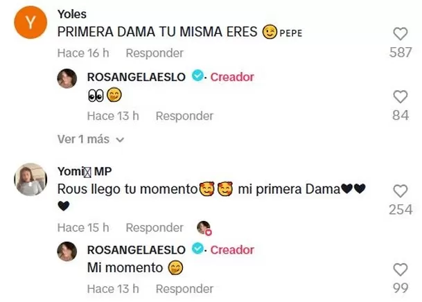 La coqueta reacción de Rosángela Espinoza ante declaraciones del presidente José Jerí / TikTok La coqueta reacción de Rosángela Espinoza ante declaraciones del presidente José Jerí / TikTok