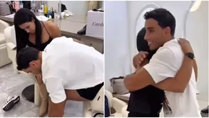 Said Palao hizo 'llorar' a su hermana tras aprobar zapatos que diseñó por segunda vez para su boda. Fuente: Instagram