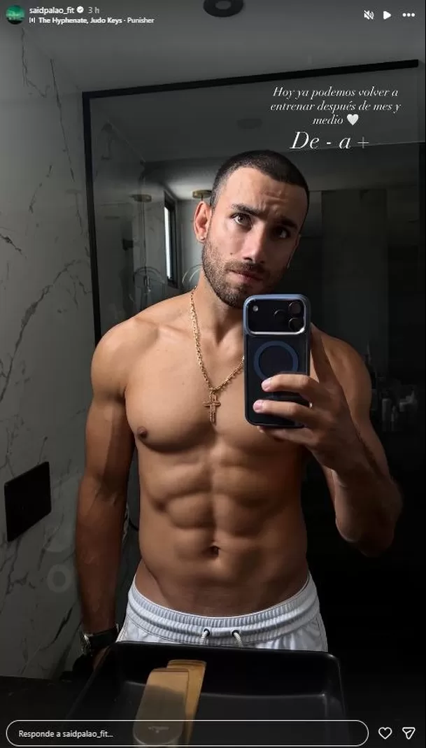 Said Palao encendió las redes con sensual publicación semidesnudo / Instagram Said Palao encendió las redes con sensual publicación semidesnudo / Instagram