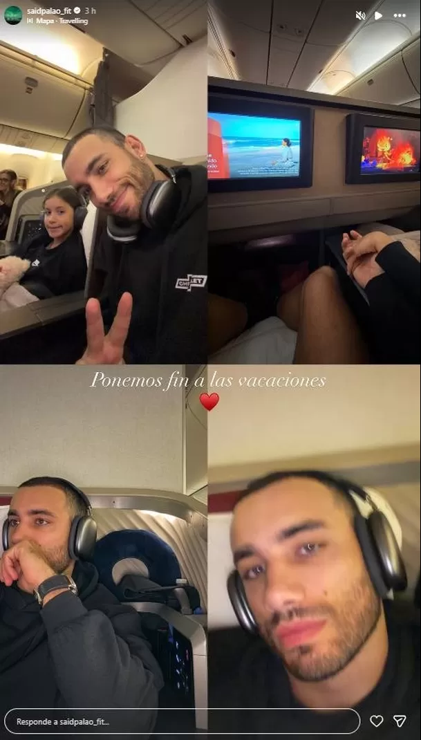 Said Palao de regreso a Lima con su hija Caetana / Instagram Said Palao de regreso a Lima con su hija Caetana / Instagram