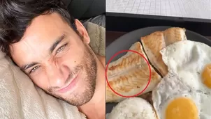 Said Palao hizo un sorpresivo y repulsivo descubrimiento en el pescado que iba a almorzar/Fotos y video: Instagram