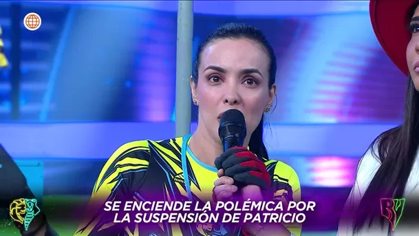 Rosángela Espinoza cuestionó a Patricio Parodi / AméricaTV Rosángela Espinoza cuestionó a Patricio Parodi / AméricaTV