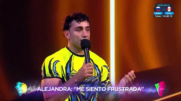 Said Palao no dudó en intervenir tras ver a su esposa colapsar en vivo. Foto: América TV Said Palao no dudó en intervenir tras ver a su esposa colapsar en vivo. Foto: América TV