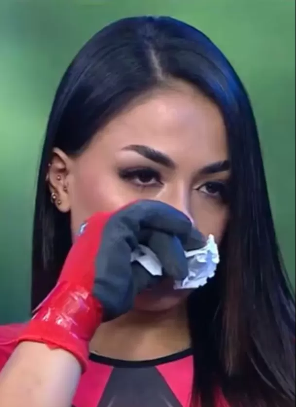 Onelia Molina se lesionó antes de la semifinal de EEG. Foto: América TV Onelia Molina se lesionó antes de la semifinal de EEG. Foto: América TV