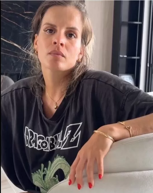 La cara de Alejandra Baigorria lo dijo todo cuando se dio cuenta que Said Palao la estaba grabando sin arreglarse/Foto: Instagram