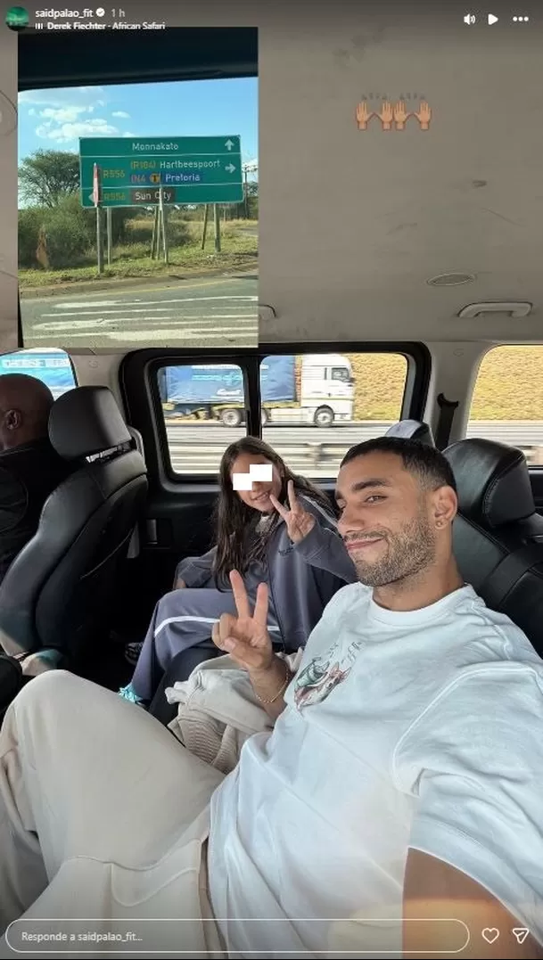 Said Palao viajó a África junto a su hija Caetana / Instagram