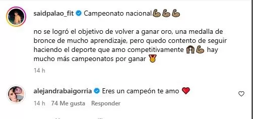 Mensaje de Said Palao tras obtener el tercer lugar en torneo nacional de judo/Foto: Instagram 