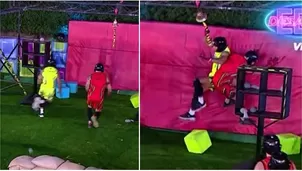 Said Palao tuvo brutal choque con Pancho Rodríguez y acabaron 'estampados' en colchoneta / AméricaTV