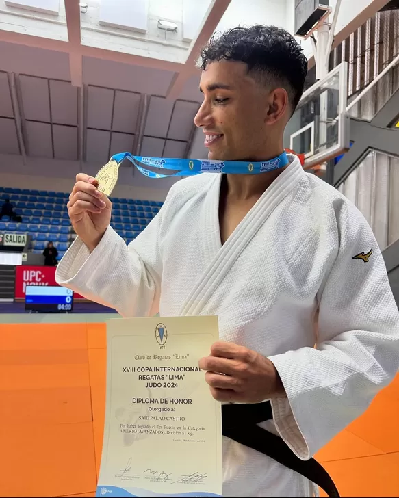 Said Palao espera obtener nuevamente el título nacional de judo como el año pasado/Foto: Instagram