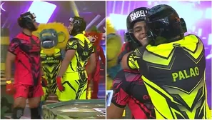 Said Palao iba a burlarse de Leandro, pero lo sorprendió con cariñoso abrazo. Fuente: AméricaTV