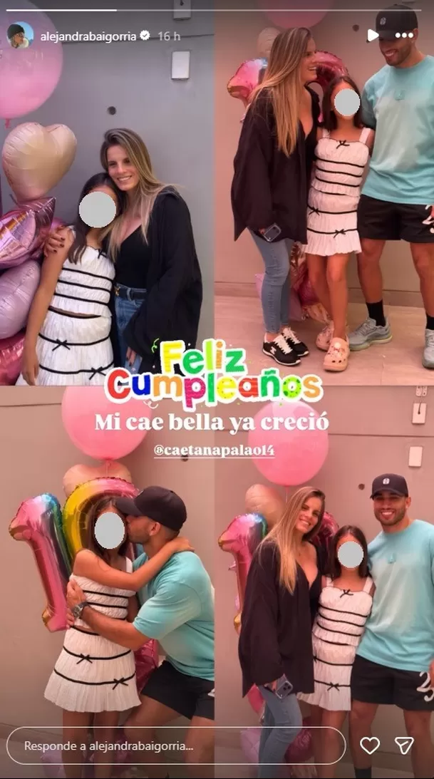 La celebración del cumpleaños de Caetana reunió a Said, Alejandra y Aleska en un momento familiar que llamó la atención. Foto: Instagram