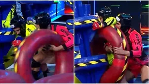 Said Palao y Leandro protagonizaron fuerte pelea cuerpo a cuerpo. Fuente: AméricaTV