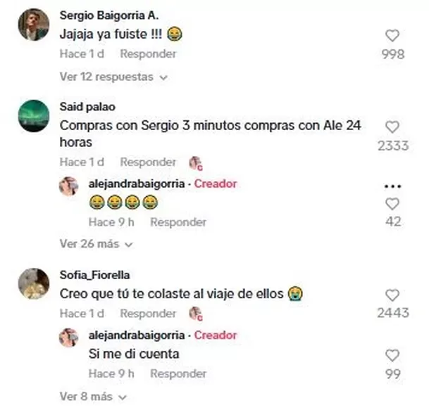 Said Palao “prefiere” a su cuñado que a Alejandra Baigorria para ir de compras / Tiktok Said Palao “prefiere” a su cuñado que a Alejandra Baigorria para ir de compras / Tiktok