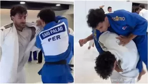 Said y Austin Palao se enfrentaron en combate de judo. Fuente: AméricaTV