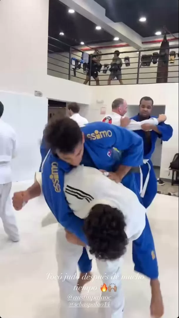 Said y Austin Palao se enfrentaron en combate de judo. Fuente: AméricaTV