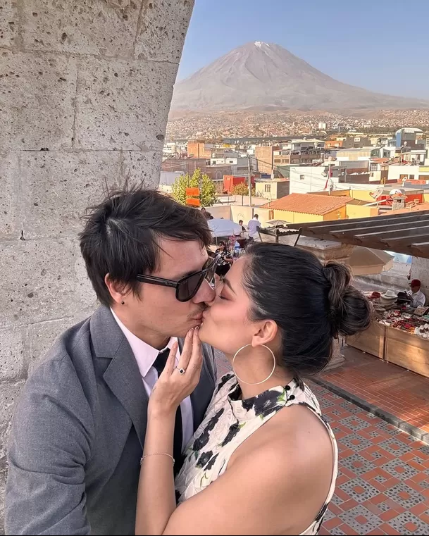 Salim Vera le propuso matrimonio a Claudia Sobenes en Arequipa / Instagram Salim Vera le propuso matrimonio a Claudia Sobenes en Arequipa / Instagram