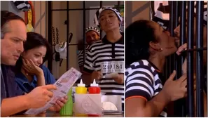 Salvador quedó enamorado de la atención ‘achorada’ de July como mesera. Fuente: AméricaTV