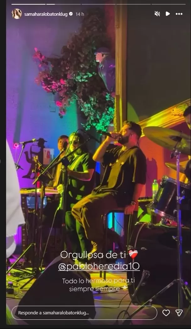 Samahara Lobatón compartió imágenes junto a Pablo Heredia durante una presentación del cantante y le dedicó un cariñoso mensaje en redes, días después de que Shirley Arica revelara el motivo por el que decidió terminar su amistad con ella Video: Instagram Samahara Lobatón compartió imágenes junto a Pablo Heredia durante una presentación del cantante y le dedicó un cariñoso mensaje en redes, días después de que Shirley Arica revelara el motivo por el que decidió terminar su amistad con ella Video: Instagram