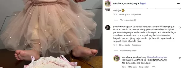 Samahara Lobatón señala que no le pidió dinero a Youna para el colegio de su hija / Instagram