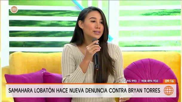 Samahara Lobatón hace nueva denuncia contra Bryan Torres / América Espectáculos Samahara Lobatón hace nueva denuncia contra Bryan Torres / América Espectáculos