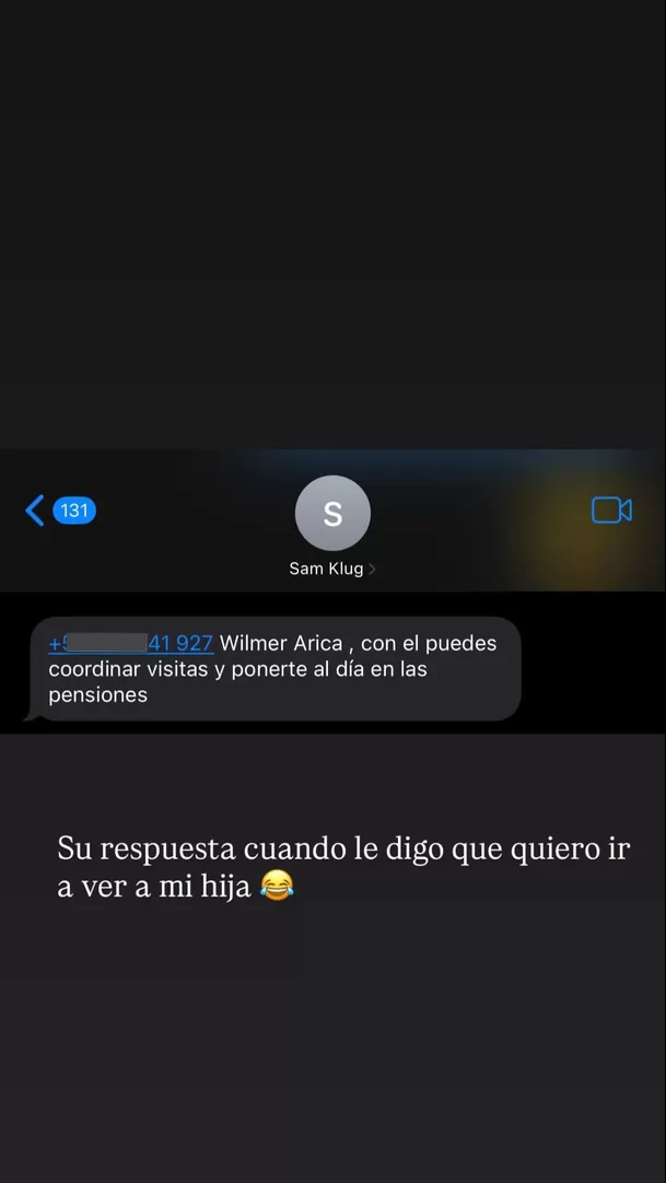 Samahara Lobatón le pide a Youna que converse con su abogado / Instagram