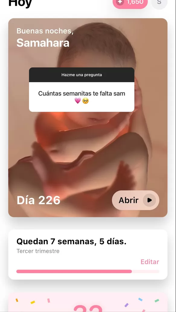 Publicación de Samahara Lobatón en redes sociales. Fuente: Instagram