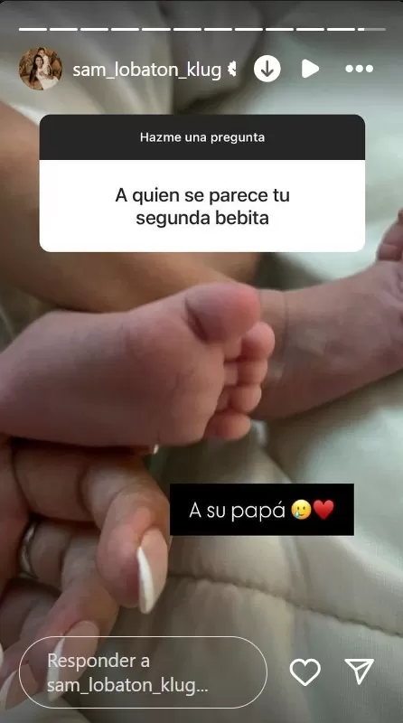 Samahara Lobatón reveló que su pequeña se parece a Bryan Torres/Foto: Instagram