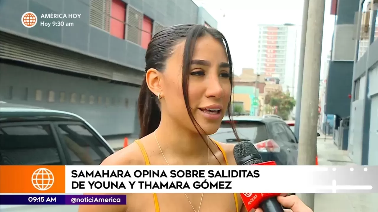 Samahara Lobatón sin problemas para hablar de Youna y Thamara Gómez / América Espectáculos