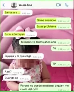 Chats entre Samahara y Youna. Fuente: MagalyTV