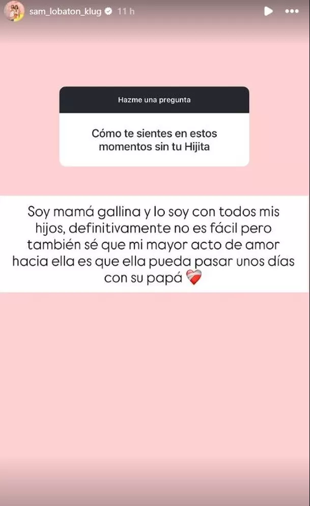 Samahara Lobatón explica la razón por la que permitió que su hija se reencuentre con su papá en Estados Unidos / Instagram