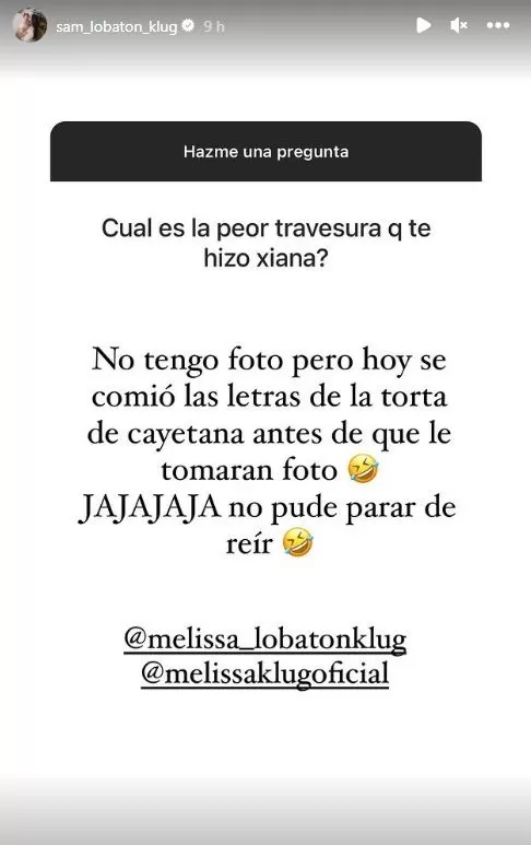 La travesura de Xianna, la hija de Samahara Lobatón / Instagram