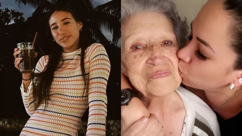 Samahara Lobatón visitó la tumba de su bisabuela Ángela a dos meses de su partida