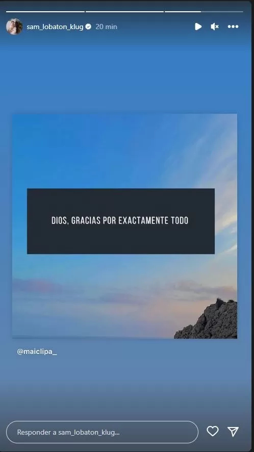 Publicación de Samahara Lobatón en Instagram en medio de otro escándalo mediático que la involucra/Foto: Instagram 