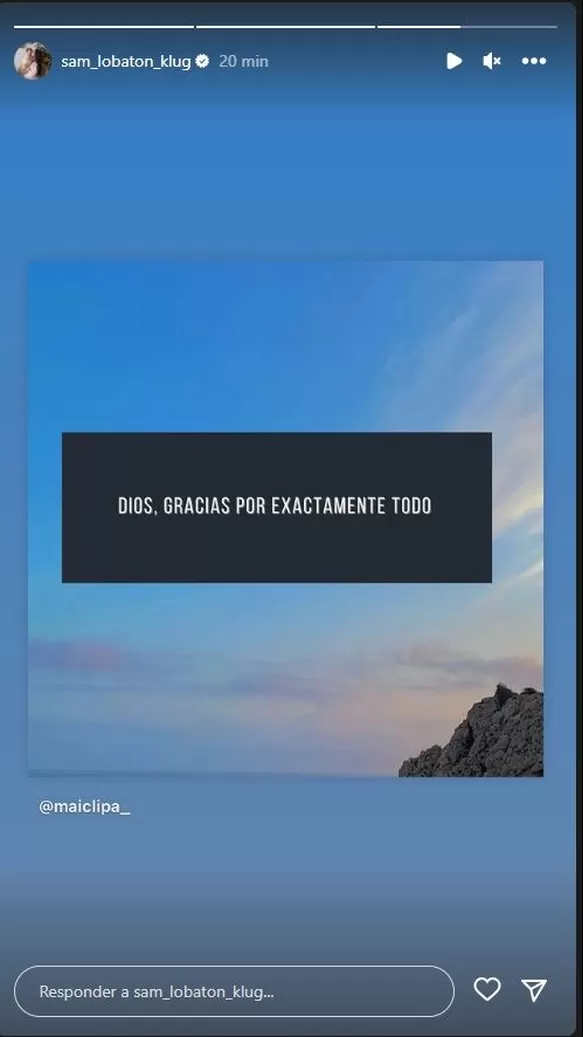 Publicación de Samahara Lobatón en Instagram en medio de otro escándalo mediático que la involucra/Foto: Instagram 