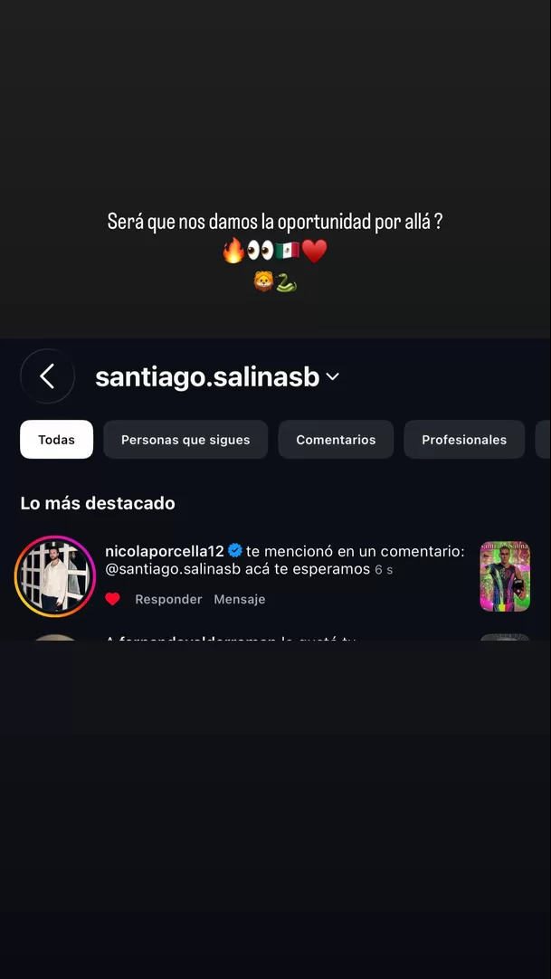 Santiago Salinas recibe tentativa propuesta de ‘histórico’ tras eliminación de EEG / IG: @santiago.salinasb Santiago Salinas recibe tentativa propuesta de ‘histórico’ tras eliminación de EEG / IG: @santiago.salinasb