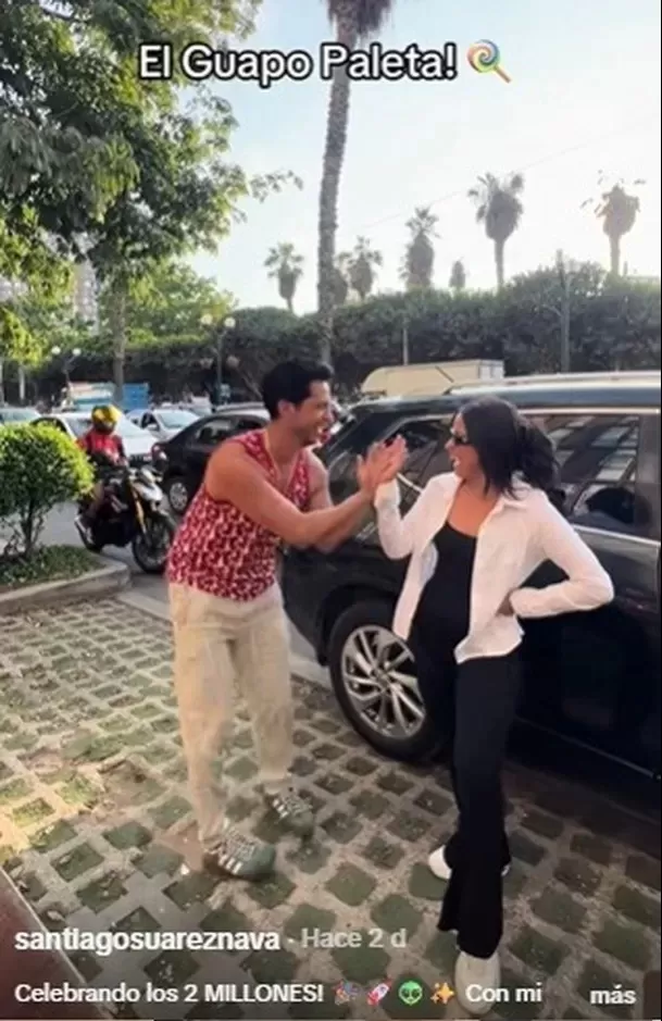 Santiago Suárez se reencontró con su expareja Raysa Ortiz / TikTok