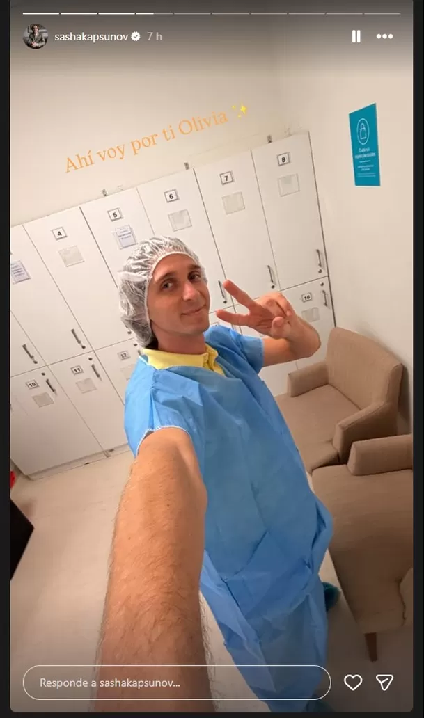 Sasha Kapsunov anunció el nacimiento de Olivia, su segunda hija con Jocelyne Galarreta Foto: Instagram @sashakapsunov