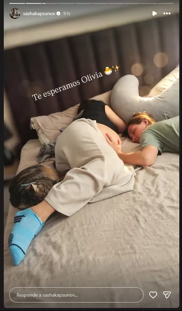 Sasha Kapsunov anunció el nacimiento de Olivia, su segunda hija con Jocelyne Galarreta Foto: Instagram @sashakapsunov