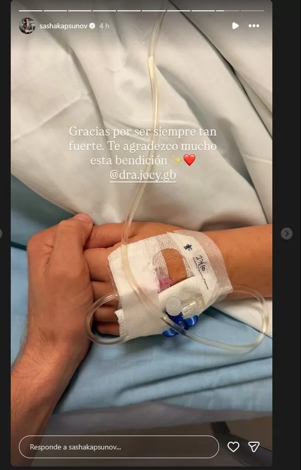 Sasha Kapsunov anunció el nacimiento de Olivia, su segunda hija con Jocelyne Galarreta Foto: Instagram @sashakapsunov