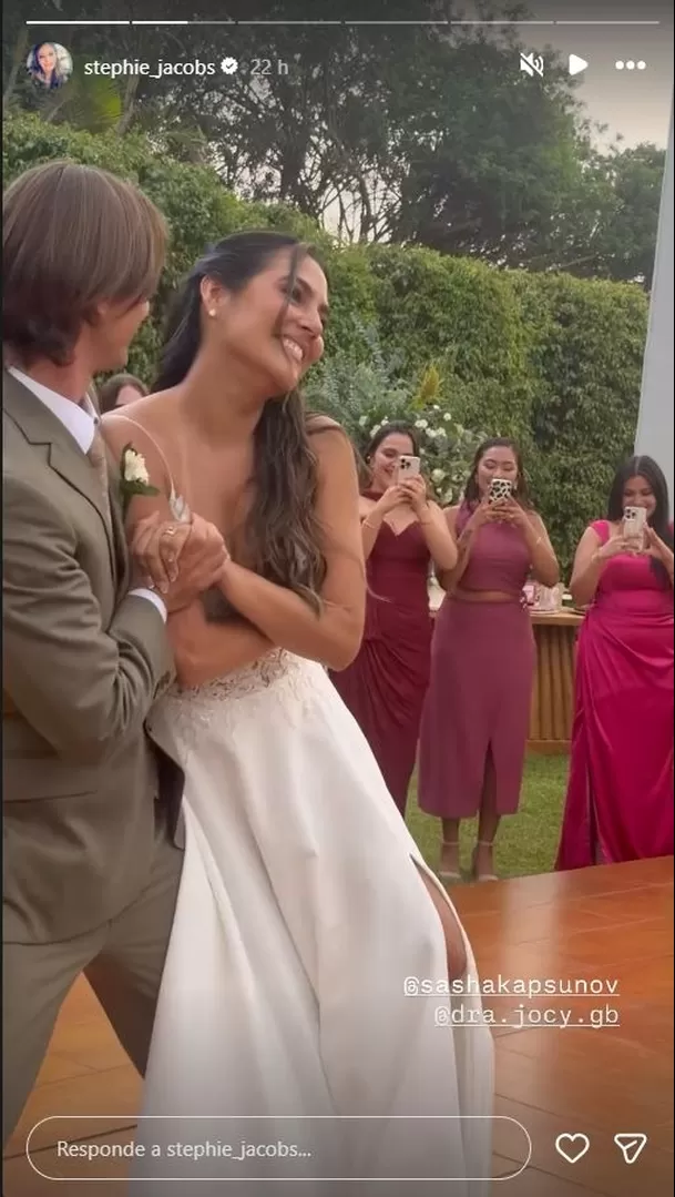 Sasha Kapsunov contrajo matrimonio civil con Jocelyne Galarreta tras 14 años de relación. Foto: Instagram