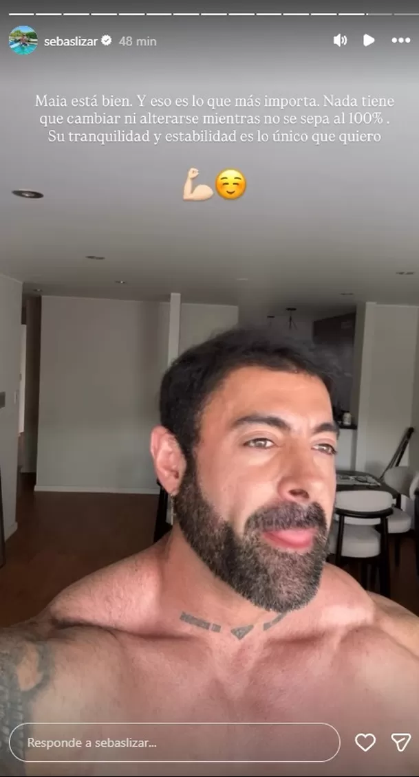Sebastián Lizarzaburu habla sobre el bienestar de su hija/ Captura Sebastián Lizarzaburu habla sobre el bienestar de su hija/ Captura