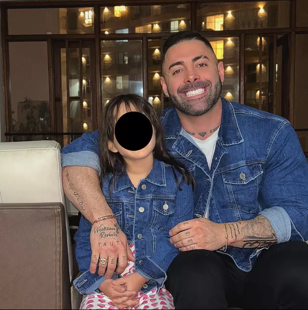 Sebastián Lizarzaburu y su hija Maia/Foto: Instagram