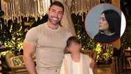 Sebastián Lizarzaburu junto a su hija tras detención de Andrea