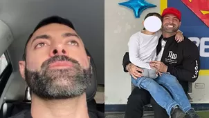 Sebastián Lizarzaburu llora al despedirse de su hija / IG: sebaslizar