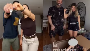 El ex chico reality mostró cómo fue el proceso de mudanza al departamento que compró junto a Adriana Odria López. Su hija con Andrea San Martín también participó de este importante momento familiar. Video: Instagram @sebaslizar