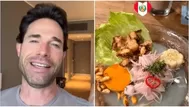 Sebastián Rulli vino a Lima y se enamoró de la comida peruana