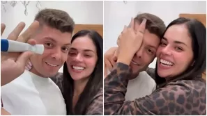 Natalia Segura y Baladán quedan en shock al ver resultado de prueba de embarazo / Instagram
