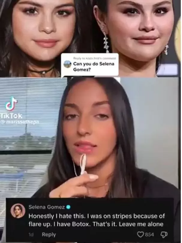 La tiktoker Marissa Barrionuevo recibió una pregunta que tenía que ver con Selena Gómez / TikTok