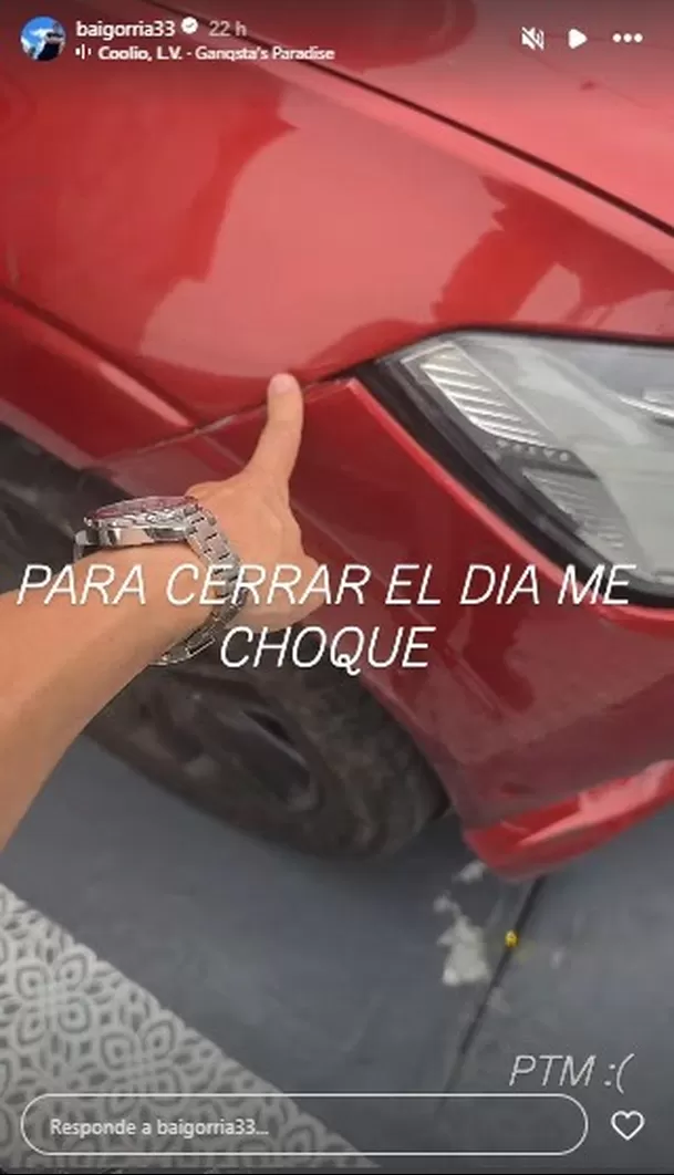 Hermano de Alejandra Baigorria sufre accidente vehicular / IG: baigorria33 Hermano de Alejandra Baigorria sufre accidente vehicular / IG: baigorria33